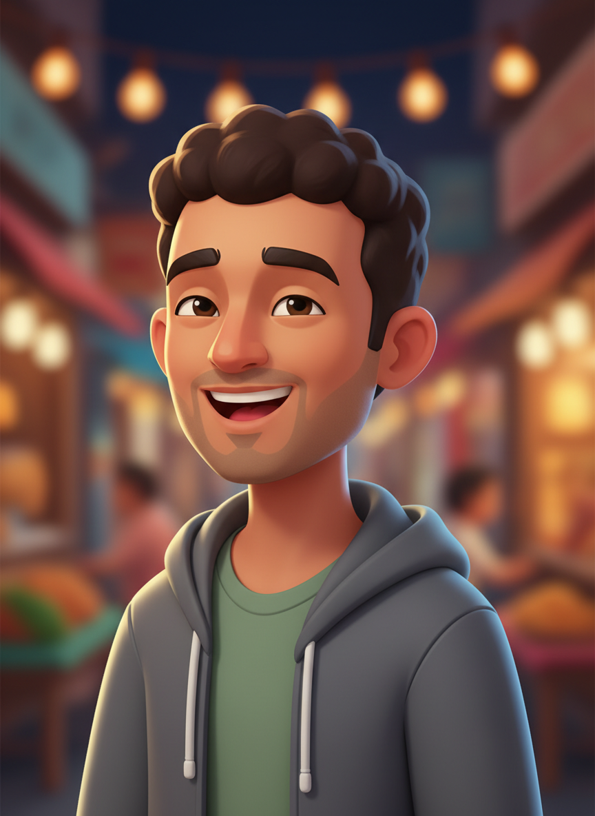 Arjun, an AI character in the Miss Lily app.